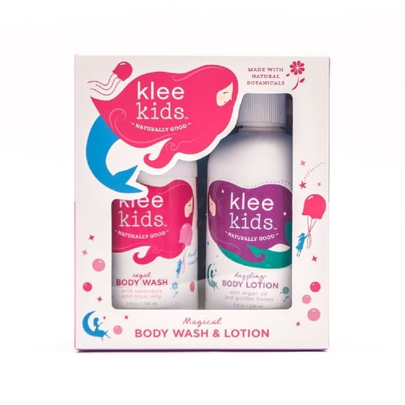 Luna Star Naturals Klee Kids Regal Body Wash y Dazzling Body Lotion Duo Set