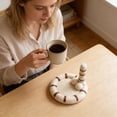 thumbnail image 3 of Posavasos de fieltro con forma de trasero de gato, divertidos posavasos para café, suaves y absorbentes, elegante decoración para el hogar, regalo para amantes de los gatos., 3 of 8