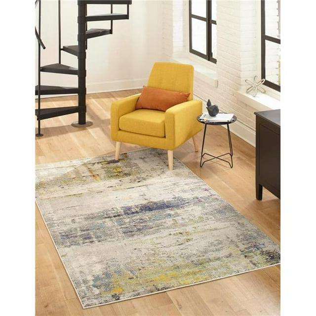 Unique Loom 3140976 8 x 10 ft. Urban Chromatic Rectangular Rug, Beige