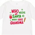 thumbnail image 4 of Inktastic Who Needs Santa when I Have Grandma Boys or Girls Long Sleeve Toddler T-Shirt, 4 of 5