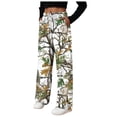 thumbnail image 5 of zaveiop Women's Y2K Camo Maple Leaf Print Sweatpants Baggy Hip Pop Elastic Waist Long Pants Streetwear (Light Gray, L), 5 of 9