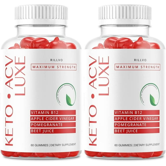 (2 Pack) Luxe Keto ACV Gummies Advanced Formula Luxe Keto Gummies 120 Gummies