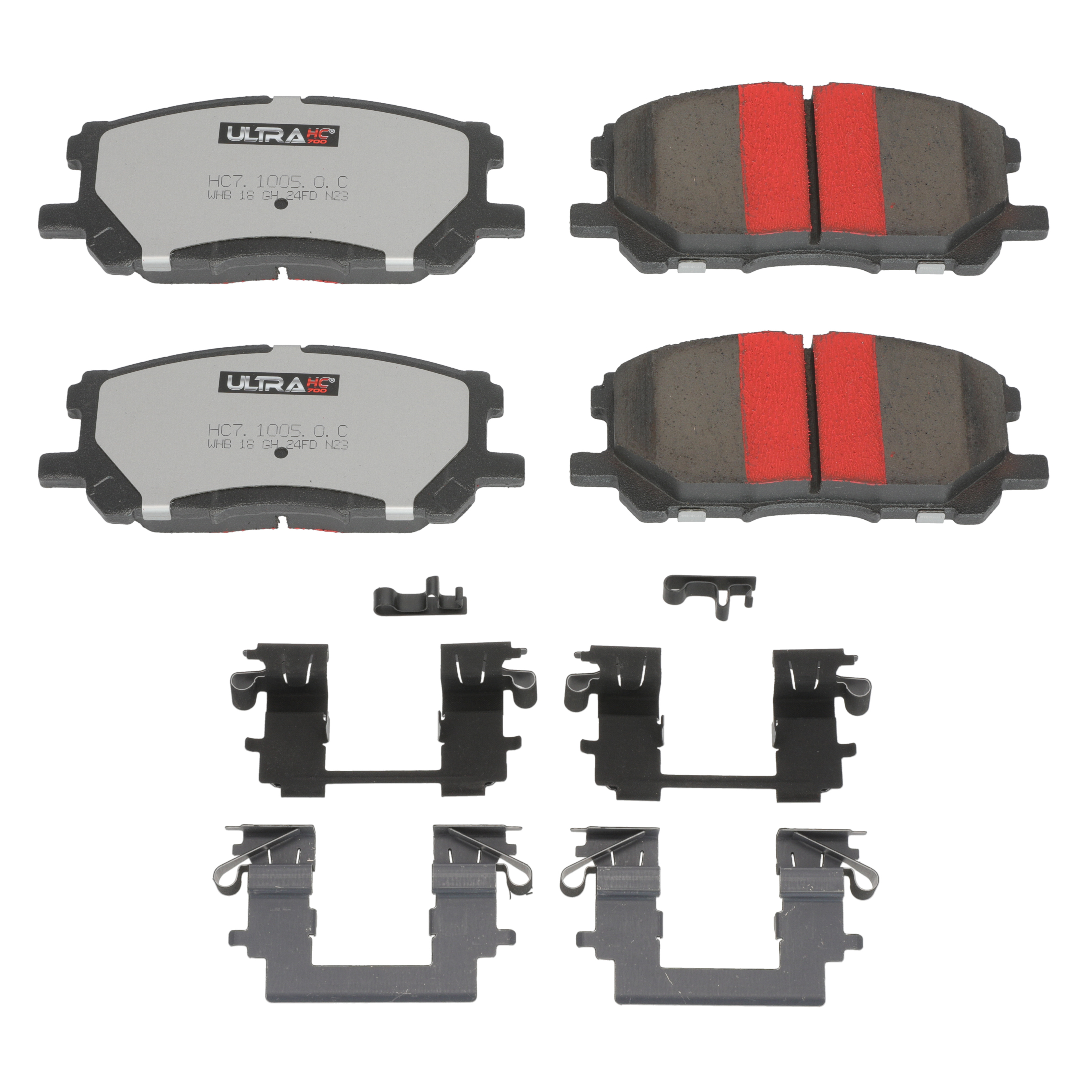 UltraHC 700 Brake Pad Set, Front HC7.1005.0.C, Toyota Highlander 2007-2006