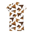 thumbnail image 4 of Blusas para las Mujeres Casual Impreso Cuello en V Manga Corta Suéter Top, Tops Cortos para las Mujeres No Incluidos, 4 of 6