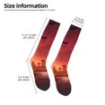 thumbnail image 4 of Fotbe Pumpkins print Women's Men's Novelty Crew Socks Cotton Socks Knee High Socks for Walking,Running,Nurses,Pregnancy, 4 of 8