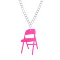 thumbnail image 1 of Fiudx Collar de Silla Plegable, Colgante Único de Acrílico con Respaldo, Joyería de Silla Deportiva En Miniatura, Celebra La Fuerza y La Resiliencia, Apoya La Igualdad y La Unidad, Regalo Perfecto pa, 1 of 2