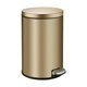 thumbnail image 3 of Bote de basura de diseño elegante con tapa de cierre suave para uso doméstico y de oficina Oro, 3 of 9