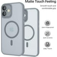 thumbnail image 4 of UTAH-iPhone 16 Plus Case with MagSafe, Phone Case iPhone 16 Plus Magnetic Slim Thin Translucent Matte Back Shockproof Anti-Yellow Protective Cover Case for iPhone 16 Plus Hell Gray, 4 of 4
