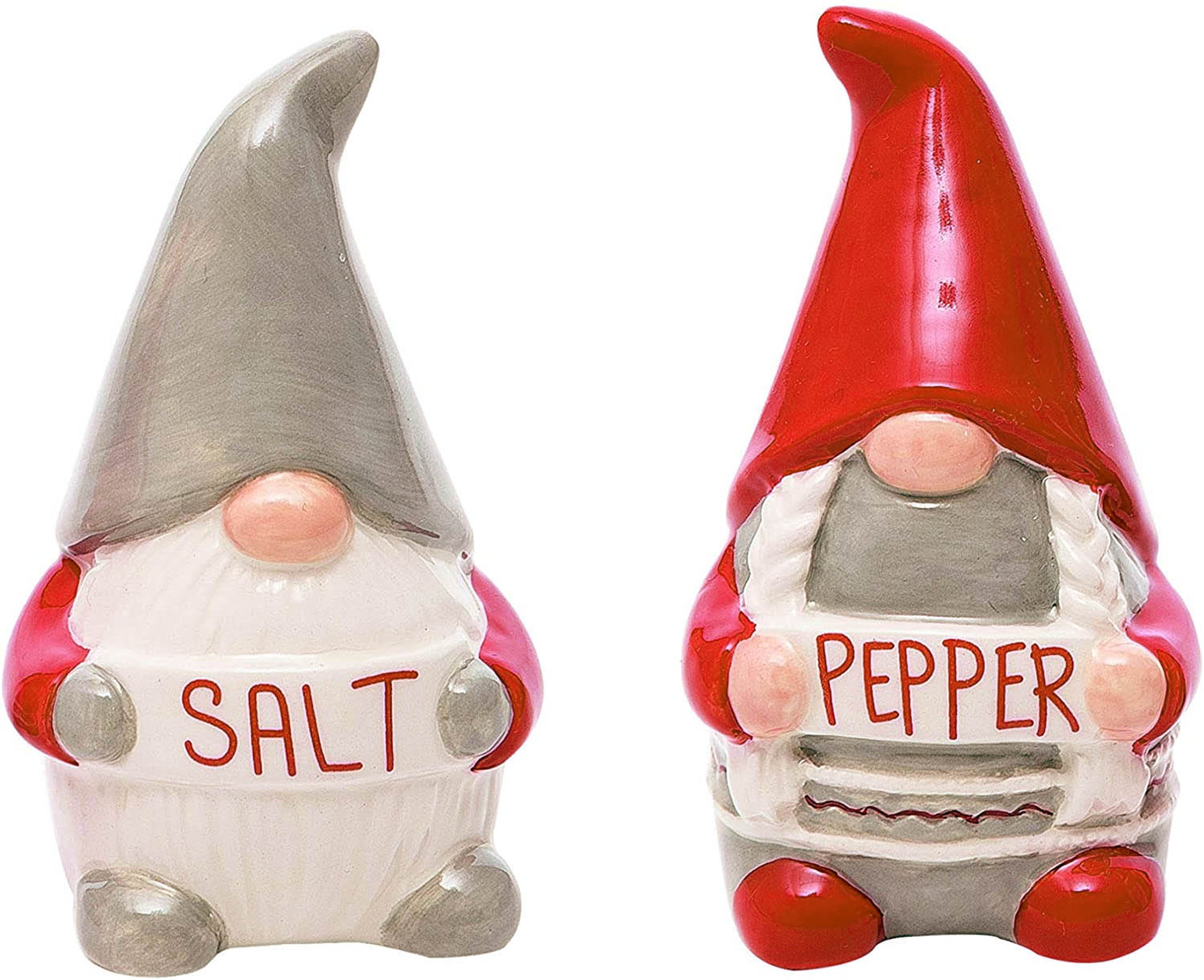 Gnome Salt & Pepper set Christmas Decor NEW So Cute