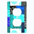 thumbnail image 2 of Metal Light Switch Plate Cover Safari African Tribal Art Pattern Teal SFR008, 2 of 13