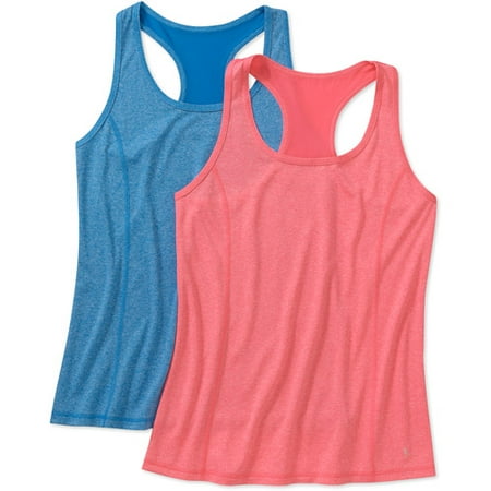 Danskin Now Women's Seamed Scoop Neck Tank, 2-Pack
