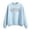 Light Blue, variant on Durtebeua Womens Pullover Tops Fall Long Sleeve Teen Girls Outfits Preppy Cute Winter Clothes Pink