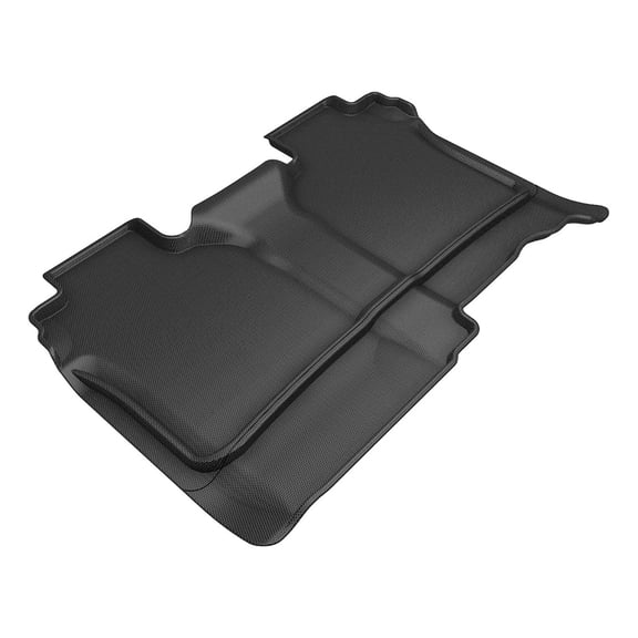 3D MAXpider Kagu Floor Mat (Black) Compatible with Chevrolet Silverado Crew CAB 2019-2026 / GMC Sierra Crew CAB 2019-2026 (Vinyl Floor, NO Rear Storage) - Second Row