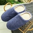 thumbnail image 5 of VerPetridure House Slippers for Women Men Fuzzy Slippers Fluffy Bedroom House Shoes Memory Foam Suede Cozy Plush Breathable Anti-Slip Indoor & Outdoor Winter, 5 of 9