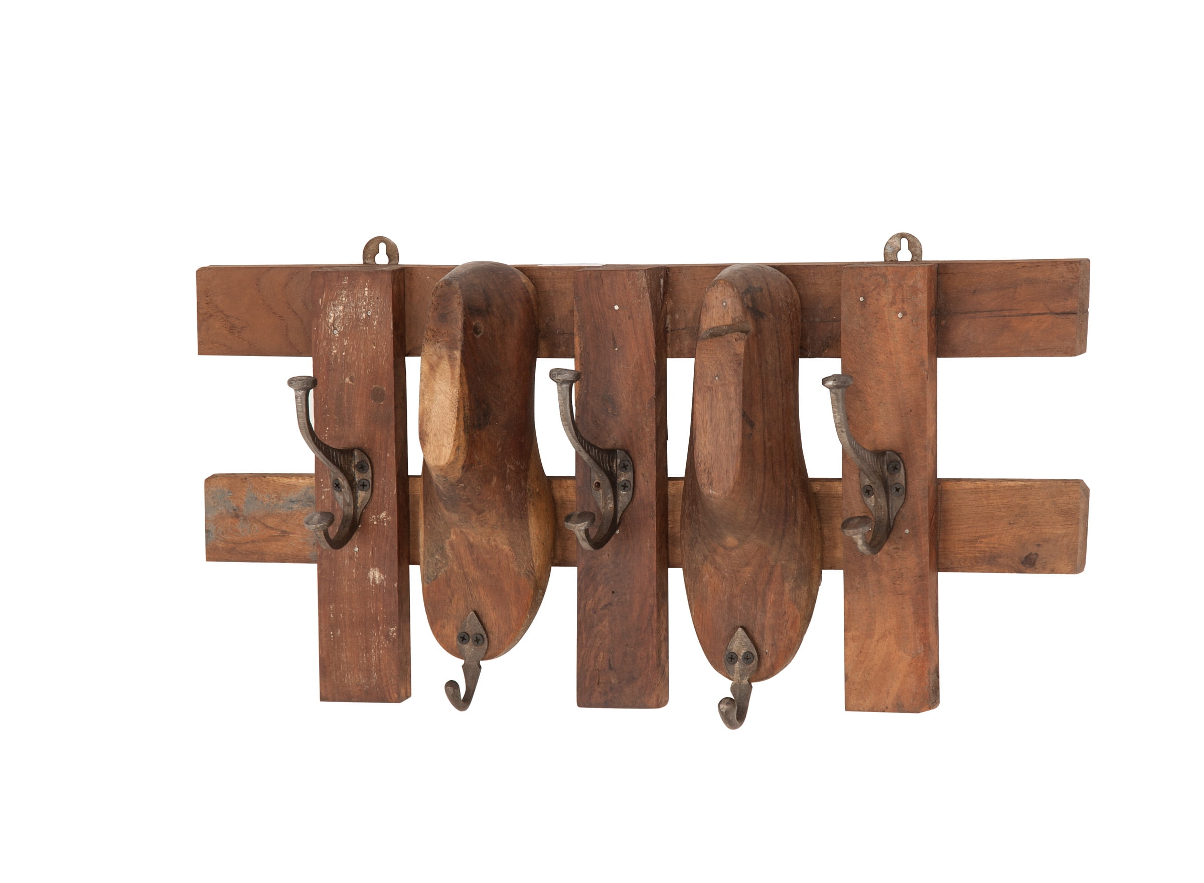 Decmode Rustic 11 x 24 inch Vintage Shoe Hanger