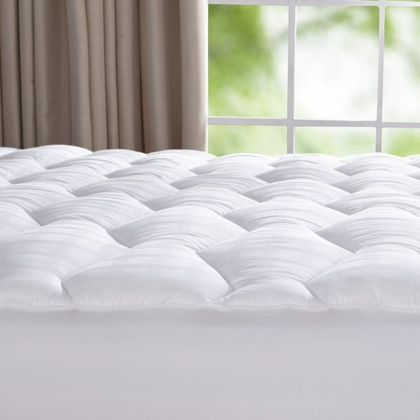 Down Alternative Mattress Pad, 100 Cotton Cover, 500 Thread Count