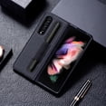 thumbnail image 5 of ELEHOLD for Samsung Galaxy Z Fold 3 Luxury Case Cloth Texture Pen Slot Shockproof Anti-Fingerprint Protective Case for Galaxy Z Fold 3,Black, 5 of 9