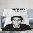 thumbnail image 5 of Dylan O''Brien Blanket Anti-pilling Throw Blanket Plush Blanket Lightweight & Ultra-soft, Warm & Comfy Flannel Fleece Blanket for Couch, Bed, Sofa, 50x60, 5 of 6