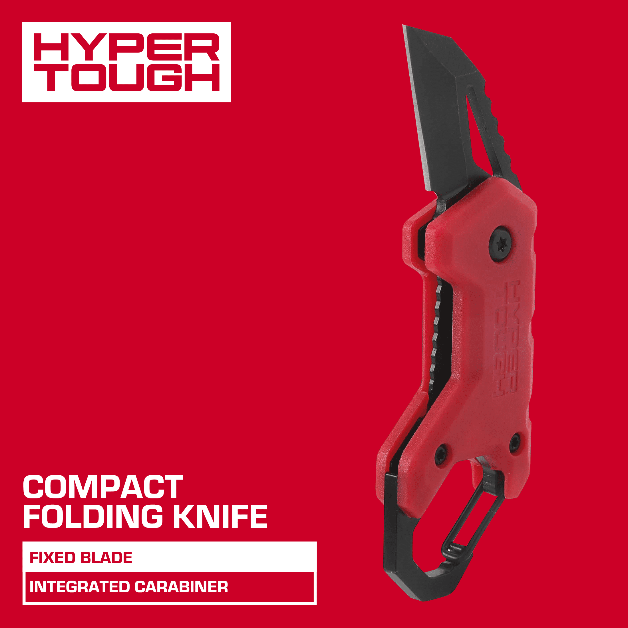 Hyper Tough Keychain Box Cutter Utility Knife with Carabiner