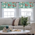 thumbnail image 4 of LALILO Kitchen Curtain Valance And Cactus Green With Lovely Rod Pocket Window Curtain 52"x 18" Set of 2, 4 of 5
