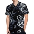 thumbnail image 4 of High Quality Hawaiian Shirts for Men Short Sleeve Aloha Beach Shirt Floral Summer Casual Button Down Shirts Blouses NGYDDW, 4 of 7