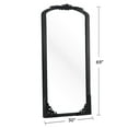 thumbnail image 3 of Wooden Arch Mirror Wall Mirror Vintage Decorative Mirror for Living Room Bedroom 71"x31",Black, 3 of 6