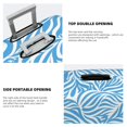 thumbnail image 6 of Multi-Size Suitcase Protective Cover Full Range Double Stitching Invisible Zipper For Travel Business Zebra Print Style Lightblue_2 X-Large, 6 of 8