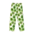 thumbnail image 5 of Goofa Green Kiwi Printed Soft Pajama Pants for Men, Wide Leg Comfy Casual Lounge Yoga Pants-Large, 5 of 9