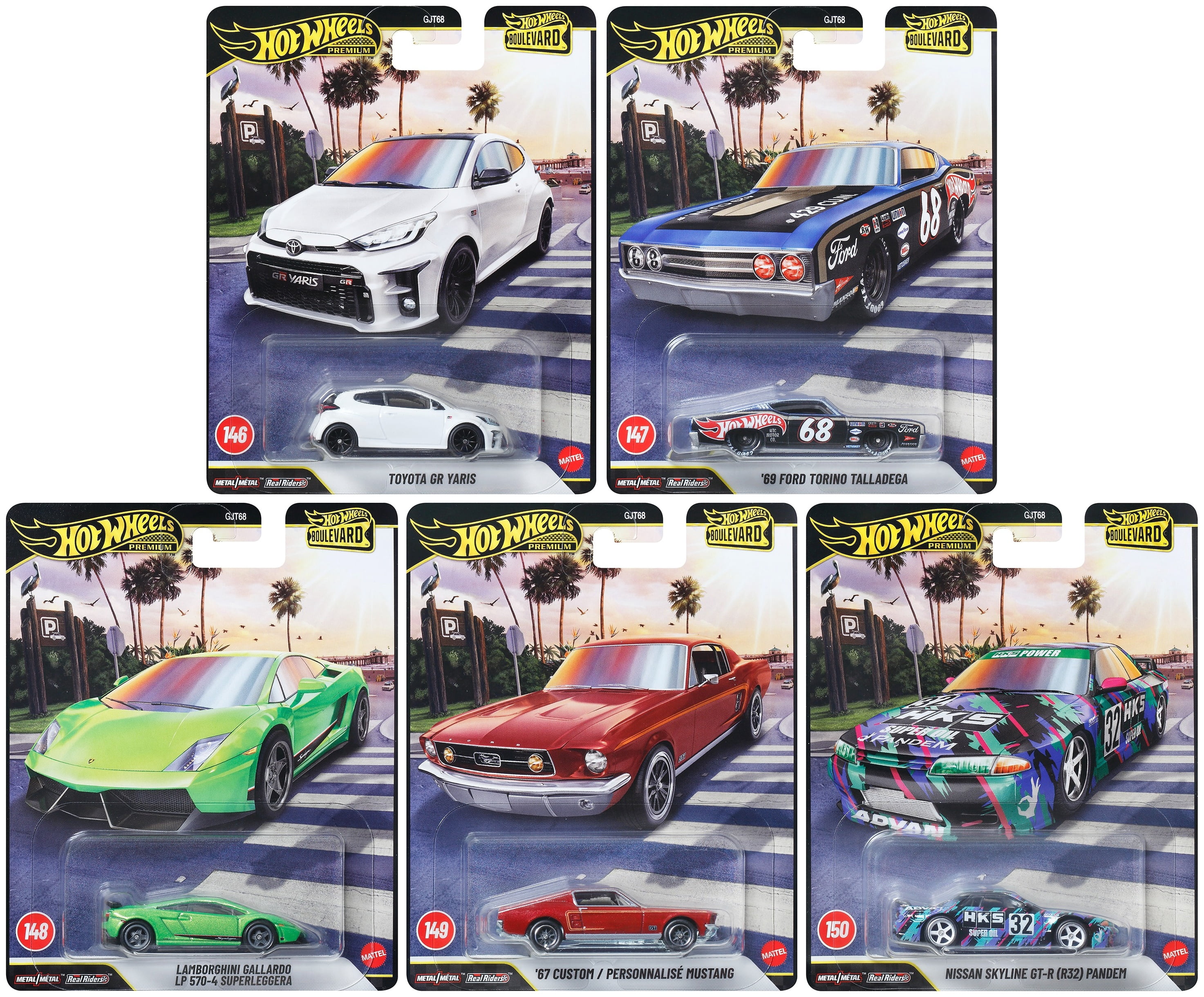 Hot Wheels Boulevard 25-Car Factory Set 2024, 1:64 Scale Die-Cast