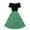 Green, variant on QUYUON Women Vintage Cocktail Swing Dress Casual Loose Polka Dot Printed Off the Shoulder Retro Cocktail Party Prom Dresses Bridesmaid Dress Formal Prom Tea Dress A Line Midi Gown, Black S