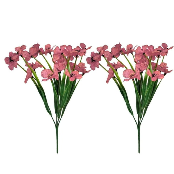 sruoe Artificial Flowers, Fake Flowers to Make Bouquet, Artificial Silk Flowers, Floral Stems, Artificial Flowers for Outdoors, Rose Imitation Flower Bushes for Home Wedding Birthday Decor