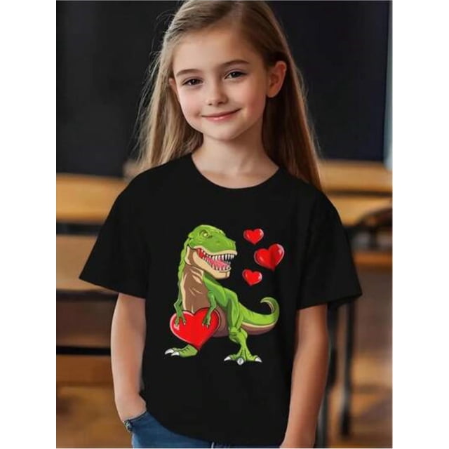 Halloween T-Shirt for Girls - Graphic Tee with Cute Ghosts, Lightweight Knit Top for Halloween Party Outfit, Summer Clothes for Everyday Wear - Soft Crew Neck T-Shirt for Boys and Girls, Halloween Cl