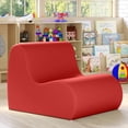 thumbnail image 5 of Jaxx Midtown Medium Classroom Soft Foam Chair - Premium Vinyl Cover - Red, 5 of 7