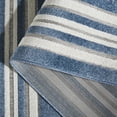 thumbnail image 6 of SAFAVIEH Cabana Henry Striped Indoor/Outdoor Area Rug, Light Blue/Ivory, 4'5" x 6'5", 6 of 13