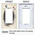 thumbnail image 3 of Yayeee Rocker Switch Wall Plate 1-Gang 4.6"x2.9" Home Decorative Outlet Cover, Beige Astronaut Space, 3 of 6