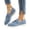 Blue -AT20, variant on Domzle Faux Suede Slip-on Casual Loafers for Women | Memory Foam Insole Lightweight Womens Loafers - Non-Slip Comfortable Casual Footwear - Comfortable Loafers Women Brown