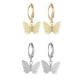 thumbnail image 1 of 2 Pairs Drop Earring Fashion Simple Butterfly Leverback Earring Dangle Earring, 1 of 8