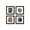Black Framed Version, variant on Gallery Pops Marvel Doctor Strange in the Multiverse of Madness - Art Wall Art Bundle (4-Pack), Black Framed Version, 12" x 12"