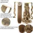 thumbnail image 4 of Benehair Clip in Ponytail Extensions for Women Wrap Around Long Thick Straight Curly Hairpiece, 4 of 13