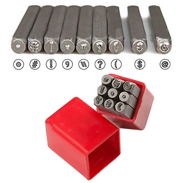 Stamp Punch Set Carbon Steel Leather DIY Metal Stamp Tool Letter Punch Set