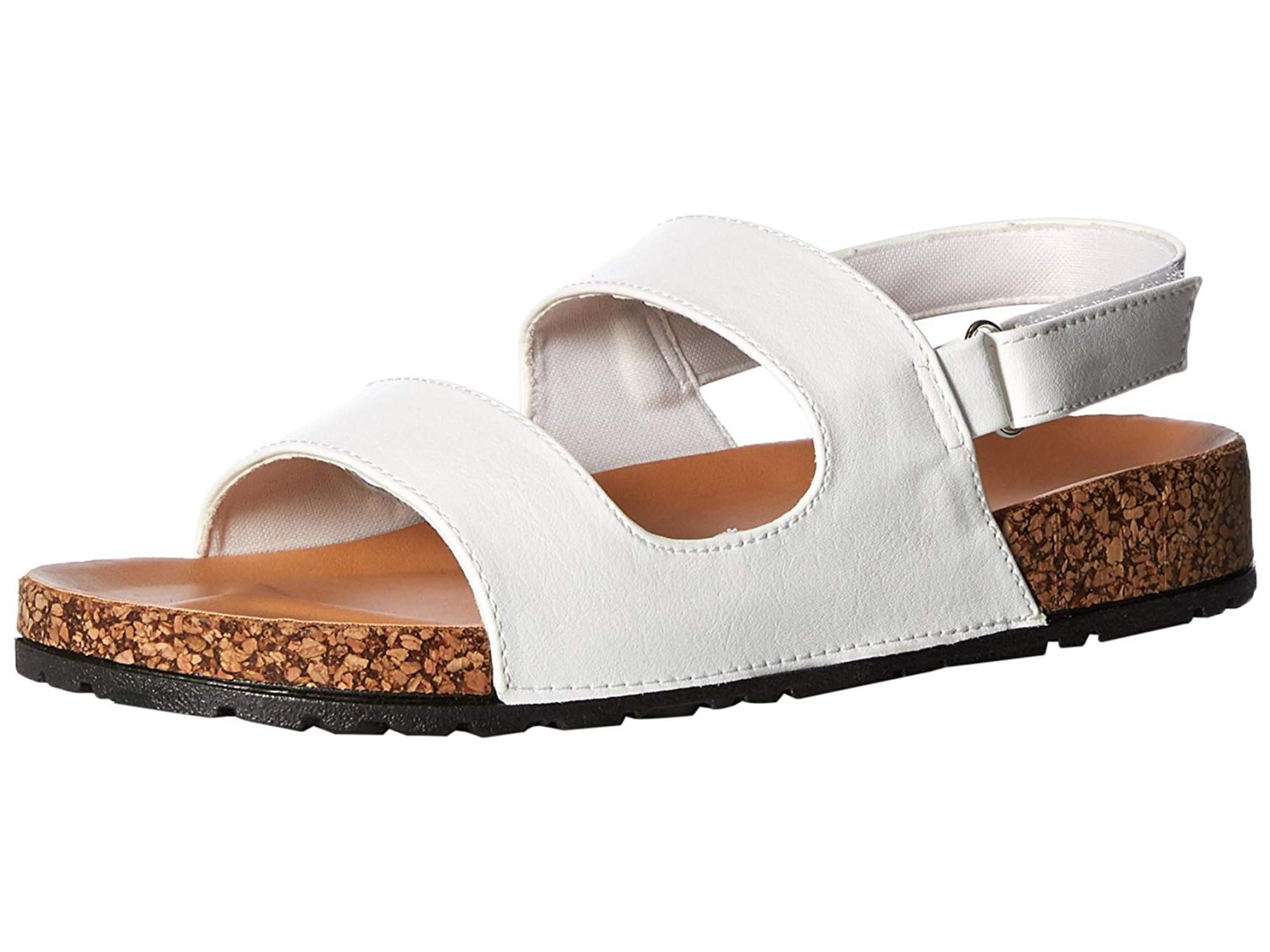 white open toe sandals