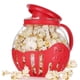 thumbnail image 1 of Microwave Popcorn Maker Red Mini Bucket Style Popcorn Bowl Silicone Lid Microwave Safe, 1 of 5