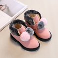thumbnail image 2 of WAYUTE Girls' Autumn and Winter Snow Boots Thick Soles Non Warm Comfortable Solid Color Zipper Shoes, 2 of 4