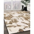 thumbnail image 3 of Ahgly Company Machine Washable Indoor Rectangle Abstract Gold Area Rugs, 5' x 8', 3 of 7