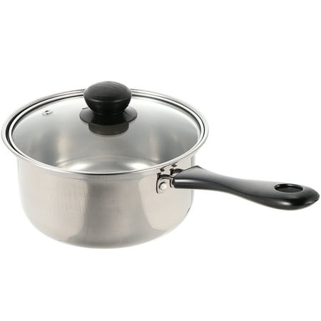 

Stainless Steel Milk Pot Cooking Soup Pot Single Handle Saucepan Pot with Cover