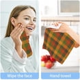 thumbnail image 7 of Coolnut Color Plaid Washcloths, 2 PCS 12 X 12 Inches Cotton Wash Cloths, Highly Absorbent and Soft Face Towels for Bathroom,Gym,Hotel and Spa, 7 of 7