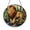 Acrylic 3.5 Inch, variant on Majestic Lion Standing in Forest Stained Glass Style Round Window Suncatcher Decor, Bold Wildlife Art Gift
