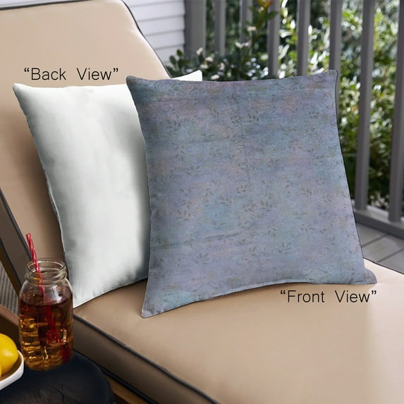 Ahgly Company Outdoor Square Mid-Century Modern Throw Pillow, 18 inch by 18 inch