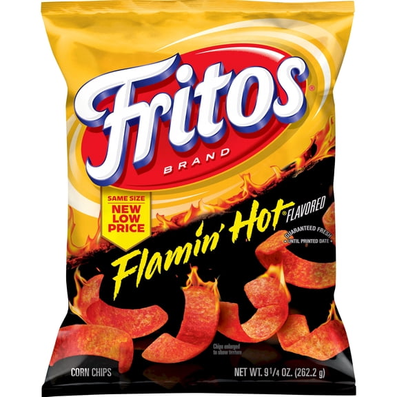 Fritos Flamin' Hot Flavored Corn Chips, 9.25 oz Bag (Packaging May Vary)