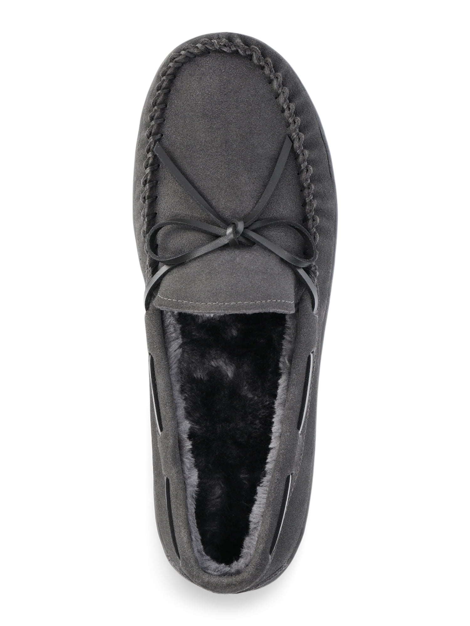 George Men's Genuine Suede Trapper Moccasin Slippers